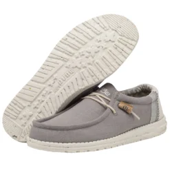 Wally Break Stitch - Grey -Deals Daily Shoes Store 110793297 WALLY LINEN NATURAL GREY LEFT 3 1