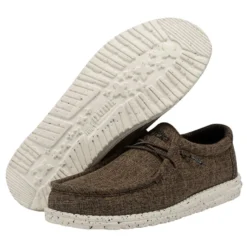 Wally Linen - Dark Brown -Deals Daily Shoes Store 112471628 WALLY ECO LINEN DARK BROWN LEFT 3