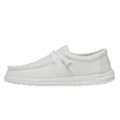 Deals Daily Shoes Store 25 Wally Slub Canvas - White