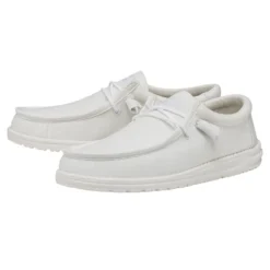 Deals Daily Shoes Store -Deals Daily Shoes Store 40009 100 WALLYSLUBCANVAS WHITE PAIRSIDE