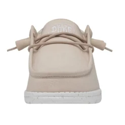 Wally Slub Canvas - Natural -Deals Daily Shoes Store 40009 106 WALLYSLUBCANVAS NATURAL LEFTFRONT