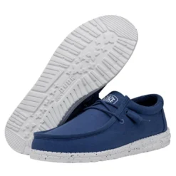 Wally Slub Canvas - True Blue -Deals Daily Shoes Store 40009 428 WALLYSLUBCANVAS TRUEBLUE PAIRBOTTOM