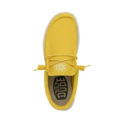 Wally Slub Canvas - Empire Yellow -Deals Daily Shoes Store 40009 76I WALLYSLUBCANVAS EMPIREYELLOW LEFTTOP