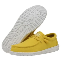 Wally Slub Canvas - Empire Yellow -Deals Daily Shoes Store 40009 76I WALLYSLUBCANVAS EMPIREYELLOW PAIRBOTTOM