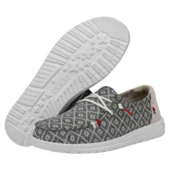 Wendy Boho - Embroidery Dark Grey 8 Wendy Boho - Embroidery Dark Grey -Deals Daily Shoes Store 40054 1GS WENDYBOHO EMBROIDERYDARKGREY PAIRBOTTOM