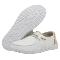 Wendy Chambray - White Sand -Deals Daily Shoes Store 40059 1KJ WENDY CHAMBRAY WOVEN WHITE SAND LEFT 3