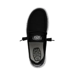 Wendy Slub Canvas - Black -Deals Daily Shoes Store 40063 001 WENDY SLUB CANVAS BLACK LEFT 6
