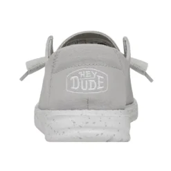 Wendy Slub Canvas - Light Grey -Deals Daily Shoes Store 40063 007 WENDYSLUBCANVAS LIGHTGREY LEFTBACK