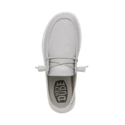 Wendy Slub Canvas - Light Grey -Deals Daily Shoes Store 40063 007 WENDYSLUBCANVAS LIGHTGREY LEFTTOP