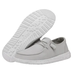 Wendy Slub Canvas - Light Grey -Deals Daily Shoes Store 40063 007 WENDYSLUBCANVAS LIGHTGREY PAIRBOTTOM