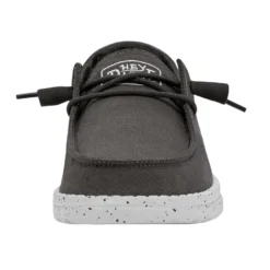 Wendy Slub Canvas - Dark Grey -Deals Daily Shoes Store 40063 029 WENDY SLUB CANVAS DARK GREY LEFT 4