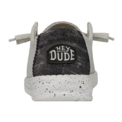 Wendy Woven - Light Grey -Deals Daily Shoes Store 40098 007 WENDYWOVEN LIGHTGREY LEFTBACK