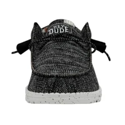 Wally Sox Stitch Wide - Black White -Deals Daily Shoes Store 40161 0YH WALLYSOXSTITCH BLACKWHITE LEFTFRONT 1