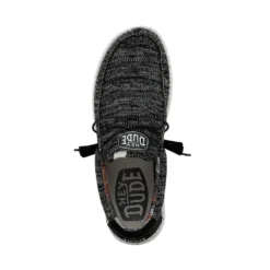 Wally Sox Stitch Wide - Black White -Deals Daily Shoes Store 40161 0YH WALLYSOXSTITCH BLACKWHITE LEFTTOP 1