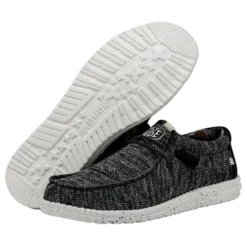 Wally Sox Stitch Wide - Black White -Deals Daily Shoes Store 40161 0YH WALLYSOXSTITCH BLACKWHITE PAIRBOTTOM 1