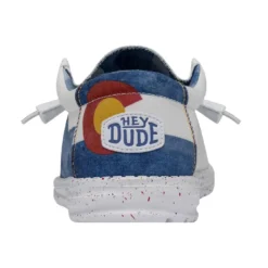 Wally Colorado Watercolor - White -Deals Daily Shoes Store 40382 100 WALLYCOLORADOWATERCOLOR WHITE LEFTBACK