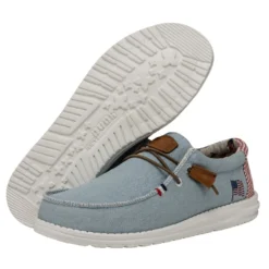Wally Americana - Denim Stripe -Deals Daily Shoes Store 40395 4OE WALLYAMERICANA DENIMSTRIPE PAIRBOTTOM