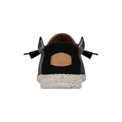 Wally Washed Canvas - Black 10 Wally Washed Canvas - Black -Deals Daily Shoes Store FW23 M 40296 001 WALLY WASHED CANVAS BLACK LEFT BACK