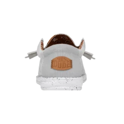 Wally Washed Canvas - Light Grey -Deals Daily Shoes Store FW23 M 40296 007 WALLY WASHED CANVAS LIGHT GREY LEFT BACK