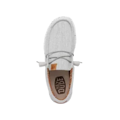 Wally Washed Canvas - Light Grey -Deals Daily Shoes Store FW23 M 40296 007 WALLY WASHED CANVAS LIGHT GREY LEFT TOP