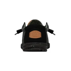 Wally Washed Canvas - Black/Black -Deals Daily Shoes Store FW23 M 40296 060 WALLY WASHED CANVAS BLACK BLACK LEFT BACK