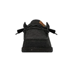Wally Washed Canvas - Black/Black -Deals Daily Shoes Store FW23 M 40296 060 WALLY WASHED CANVAS BLACK BLACK LEFT FRONT