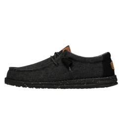 Wally Washed Canvas - Black/Black
