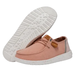 Wendy Washed Canvas - Rose Dust -Deals Daily Shoes Store FW23 W 40297 6WK WENDY WASHED CANVAS ROSE CLOUD LEFT PAIROUTSOLE